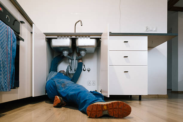 Professional Drain Cleaning technician working in Bridgeport, WA